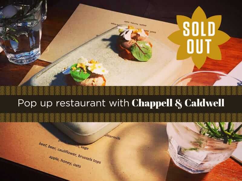 Pop Up Restaurant Sold Out