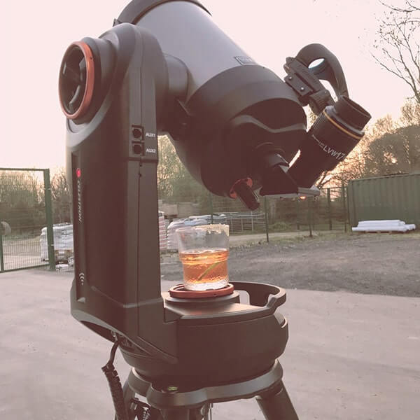 Setting up the telescope