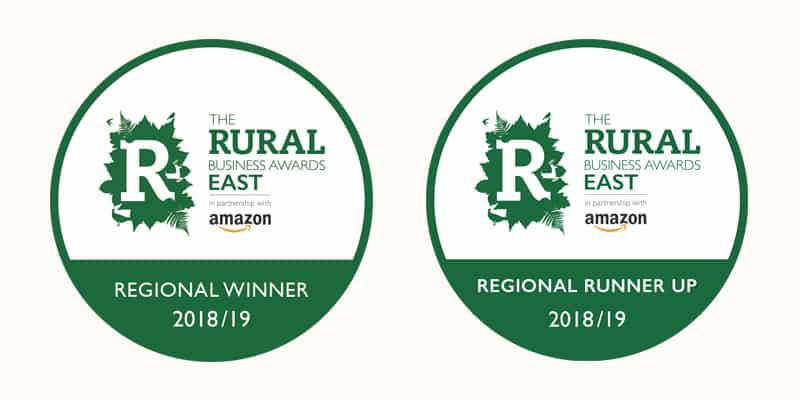 Rural Business Awards Runner Up Best Rural Start-up and winner Best Rural Drink Business