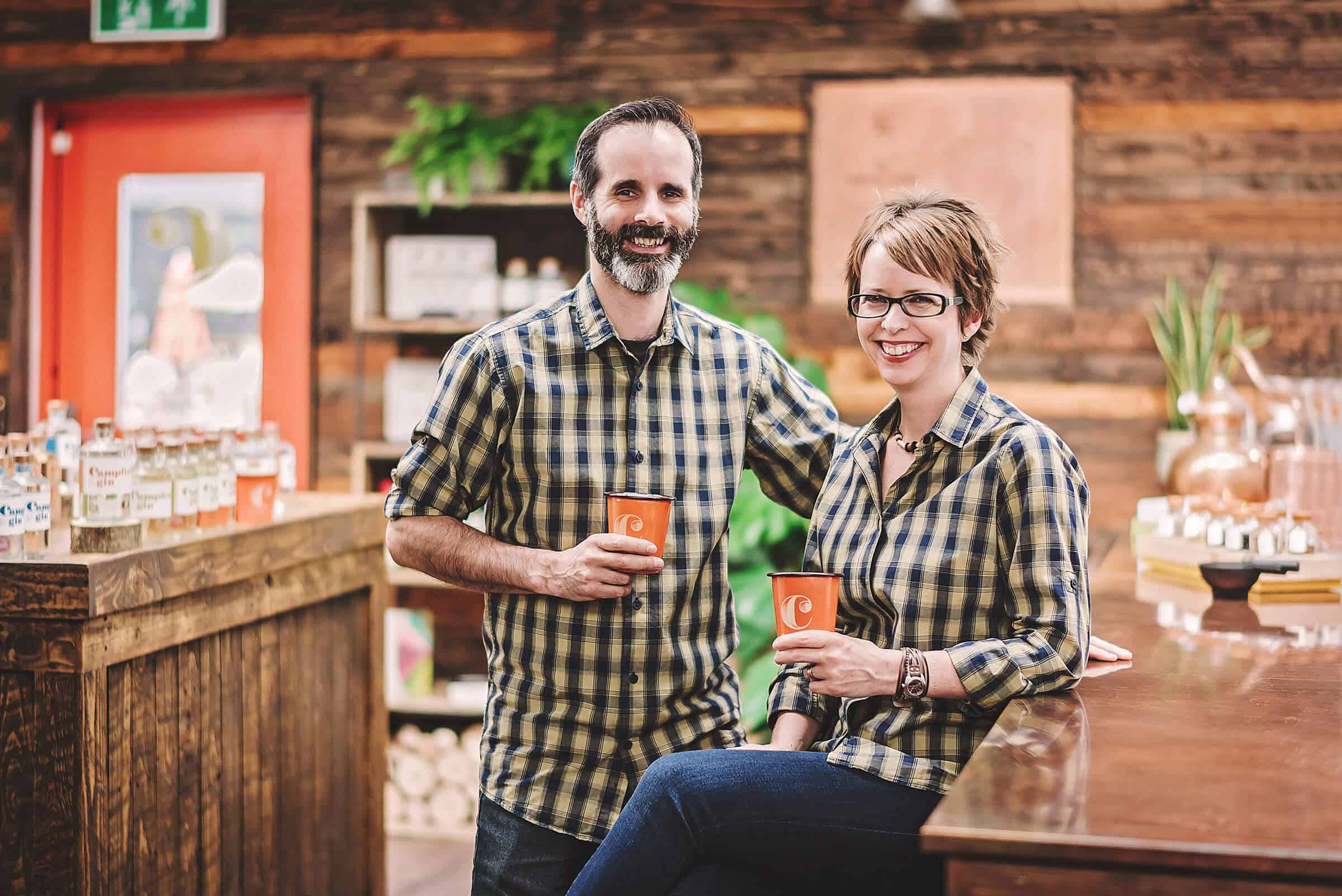 Puddingstone Distillery founders, Ben and Kate Marston