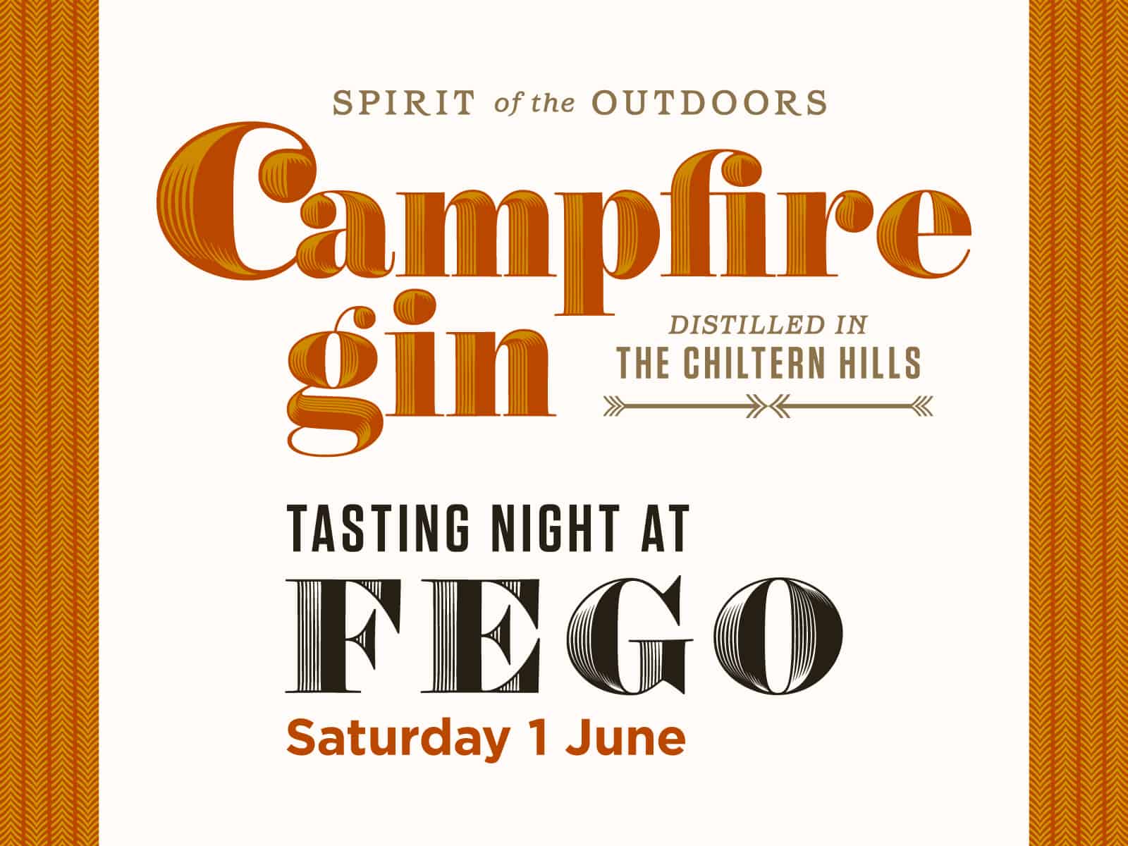 Campfire Gin tasting at Fego Beaconsfield