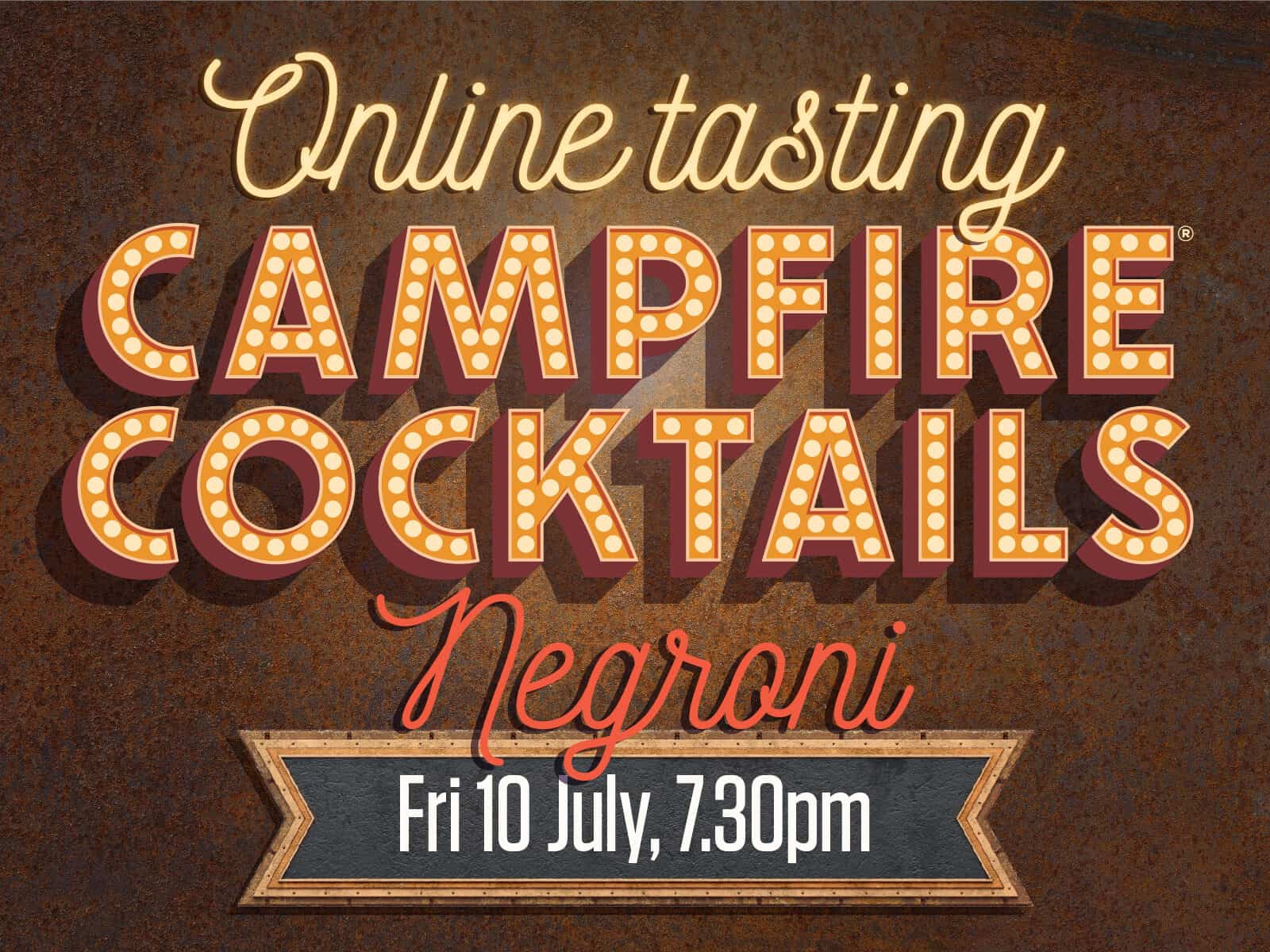 Negroni online Campfire Cocktails tasting