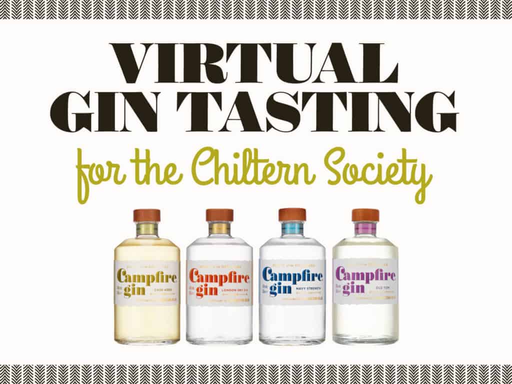 Online Campfire Gin Tasting for the Chiltern Society
