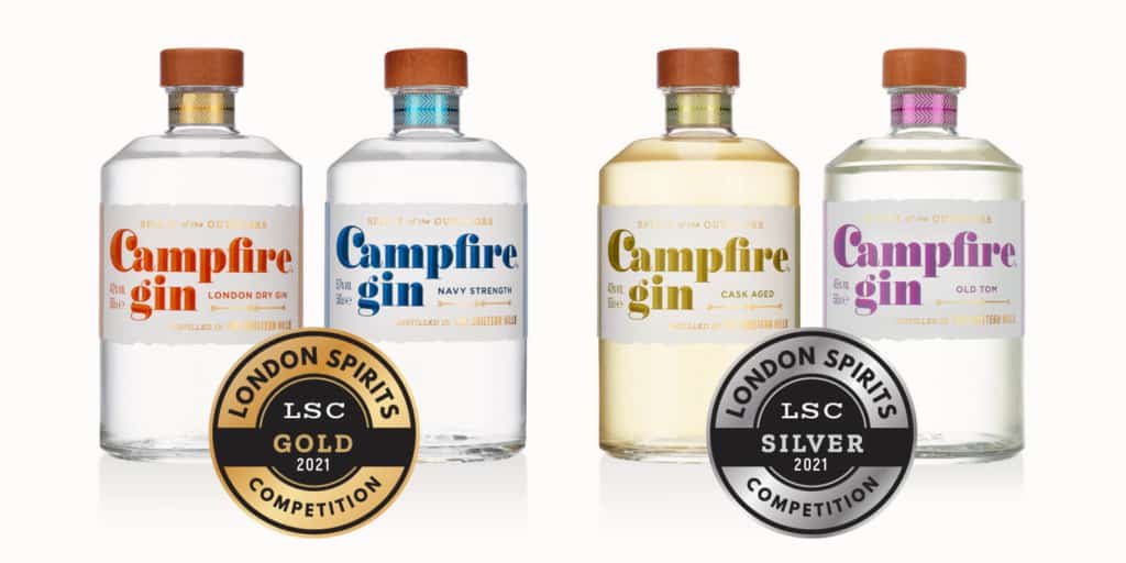 Campfire Gin range wins at London Spirits Competition 2021