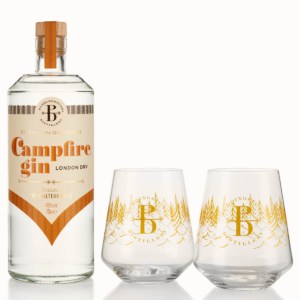 Campfire London Dry Gin Two Gin Glasses
