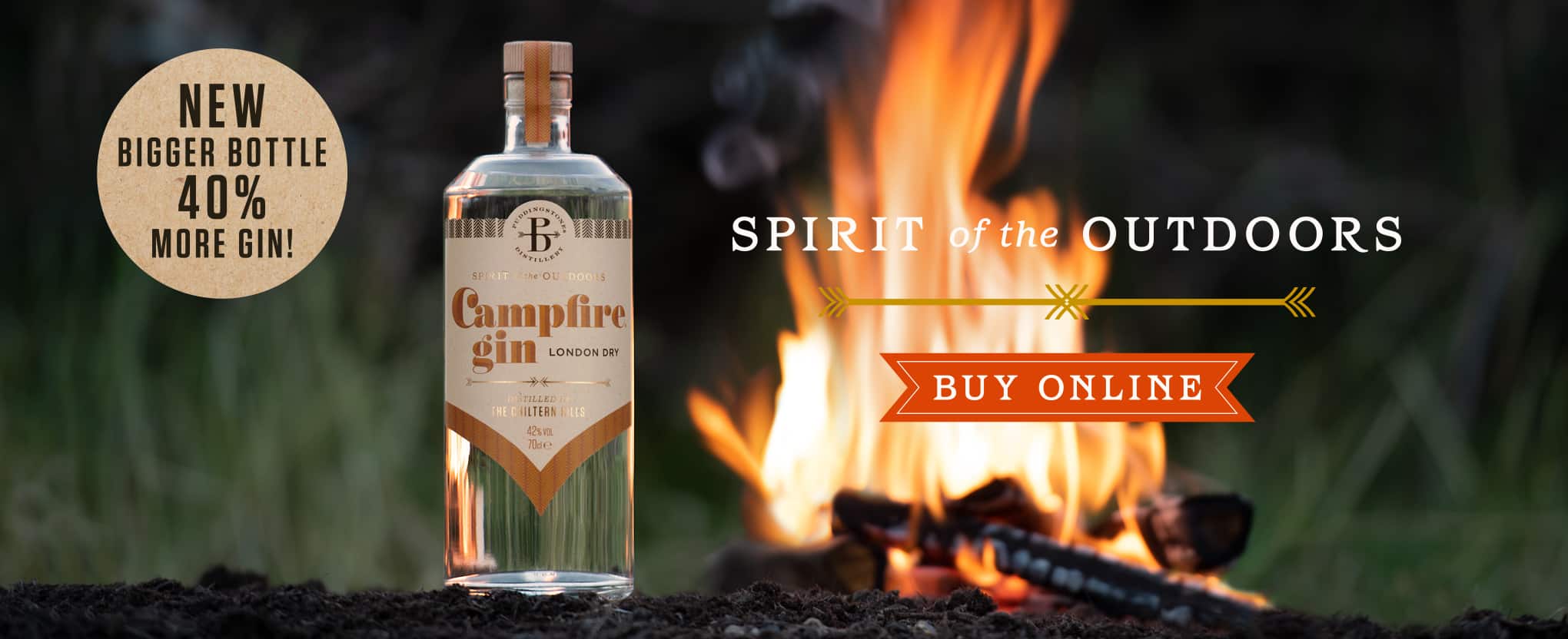 Buy Campfire London Dry Gin header