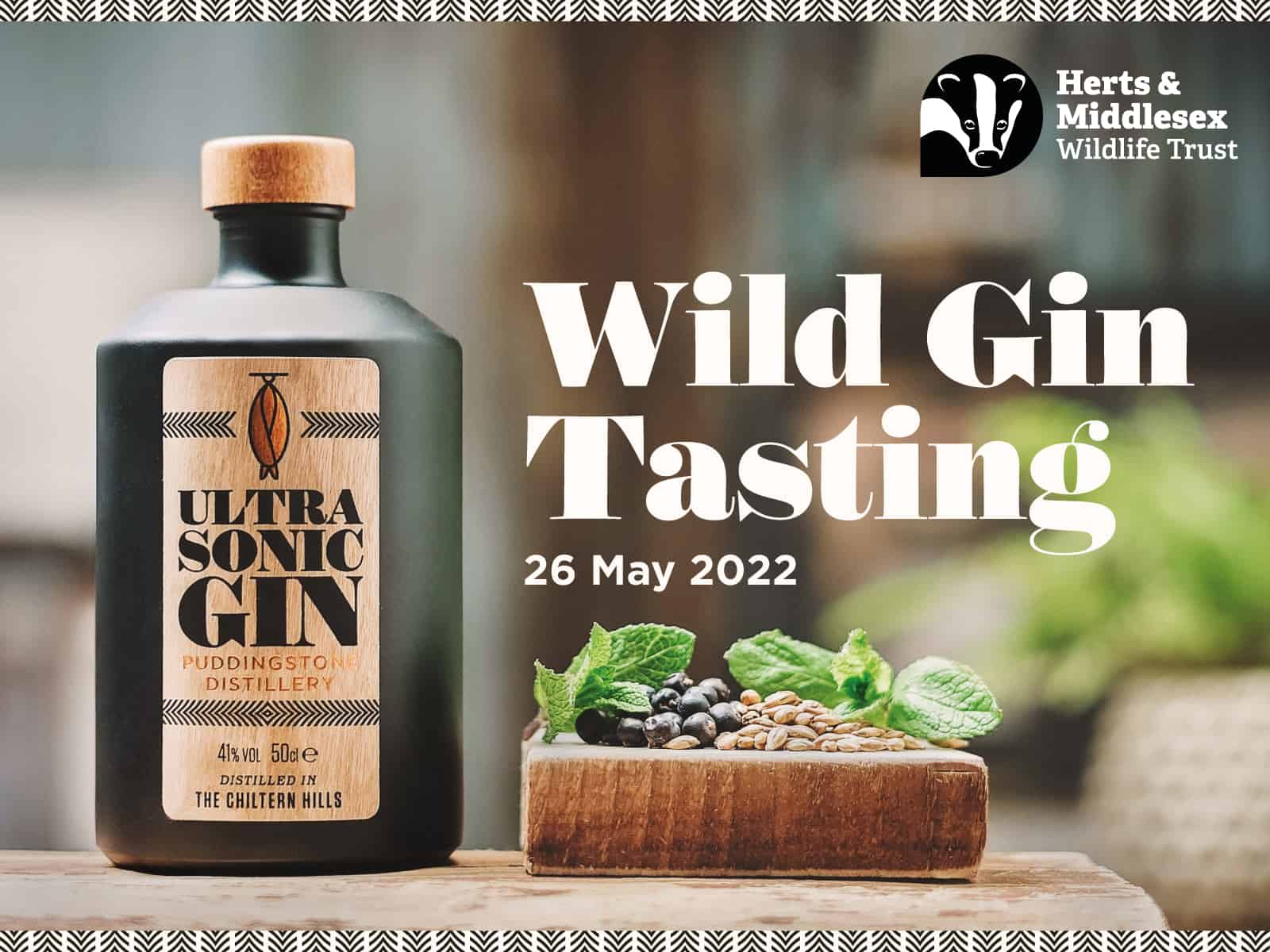 Herts and Middlesex Wildlife Trust Gin Tasting 26 May 2022