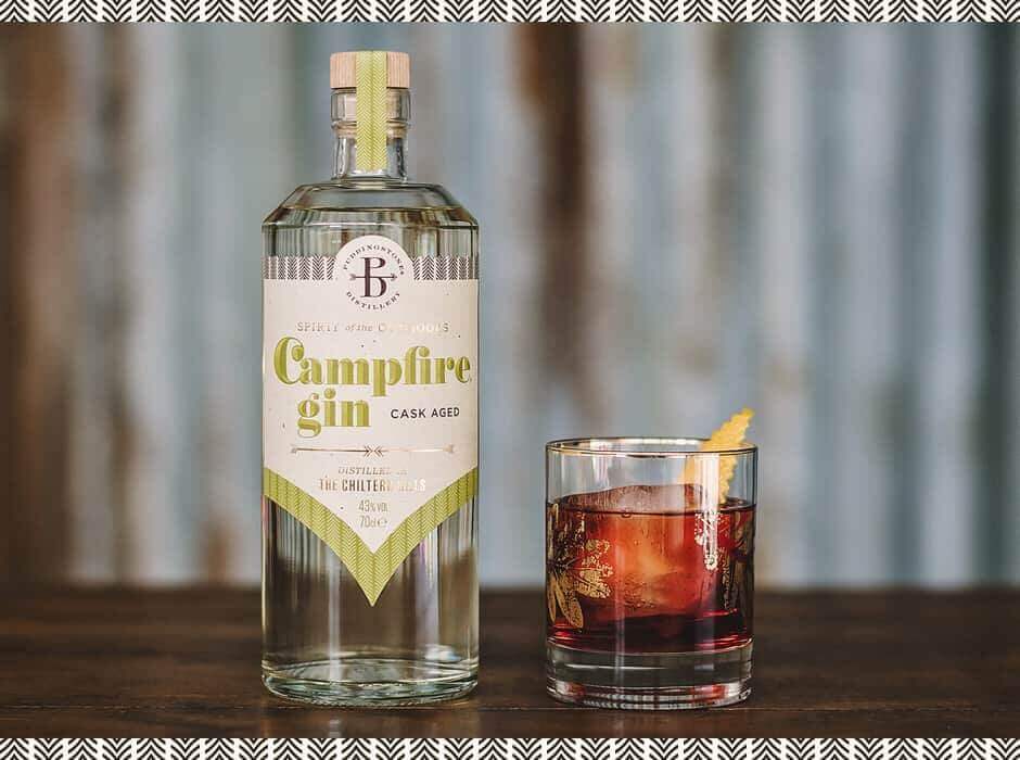 Campfire Cask Aged Gin with negroni