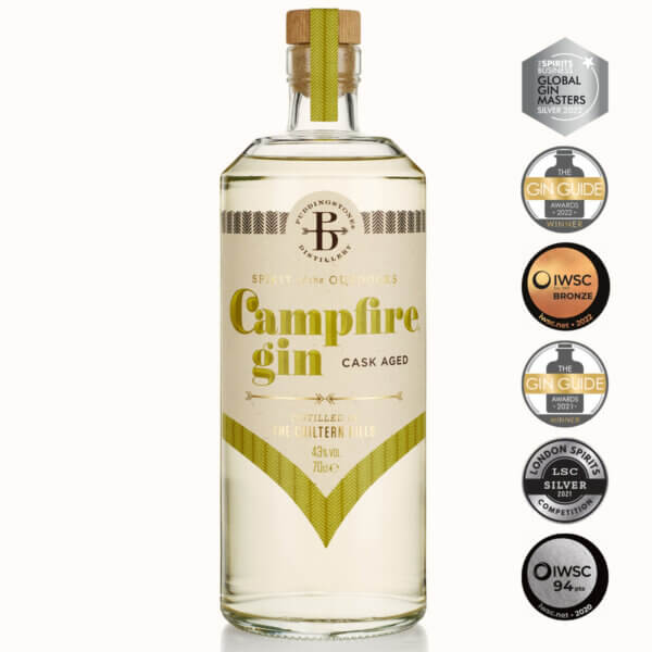 Campfire Cask Aged Gin 70cl with awards 2022