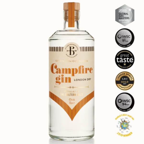 Campfire London Dry Gin 70cl with awards 2022