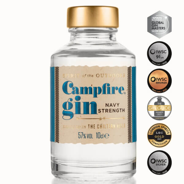 Campfire Navy Strength Gin 10cl with awards 2022