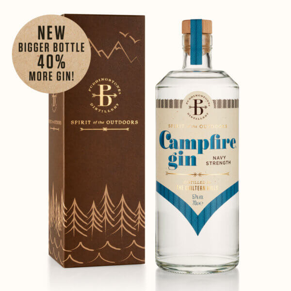 Campfire Navy Strength Gin with gift box