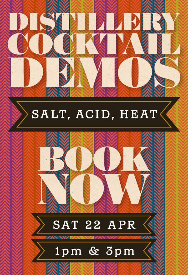 Book now for Salt Acid Heat cocktail demo