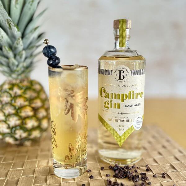 Campfire Cask Aged Cacao Gin Pineapple Tom Collins